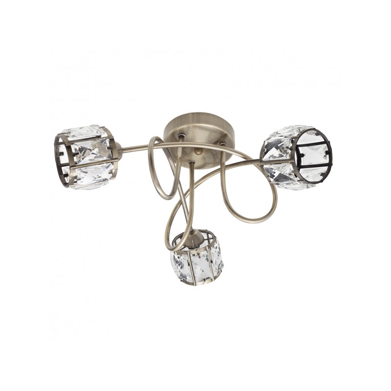 Plafón Esencia cuero 3 X LED G9 Fabrilamp